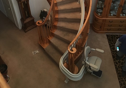 Stay in Your Home with a Straight vs Curved Stairlift