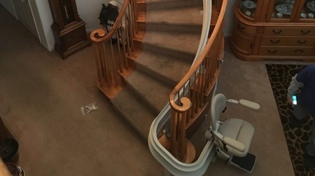 Stay in Your Home with a Straight vs Curved Stairlift