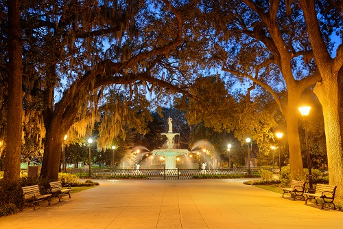 Savannah Georgia Water Fountain